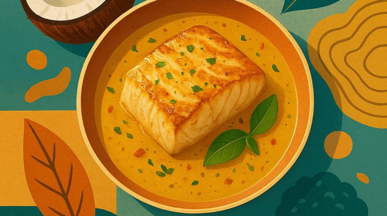 Coconut Curry Keto Cod