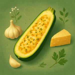 Garlic-Parmesan Zucchini Boats