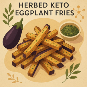 Herbed Keto Eggplant Fries