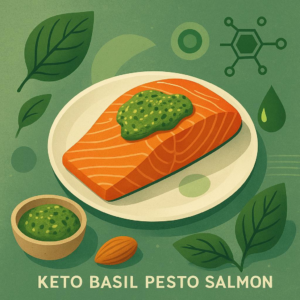 Keto Basil Pesto Salmon