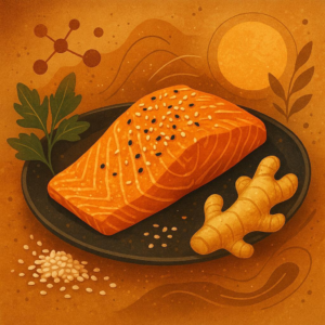 Keto Sesame Ginger Salmon