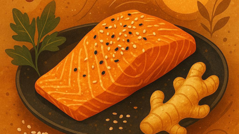 Keto Sesame Ginger Salmon