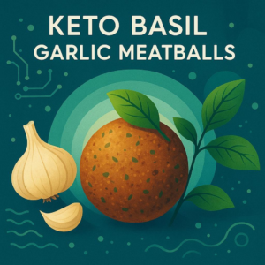Keto Basil Garlic Meatballs