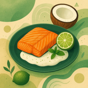 Coconut Lime Keto Salmon