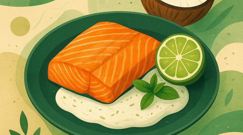 Coconut Lime Keto Salmon