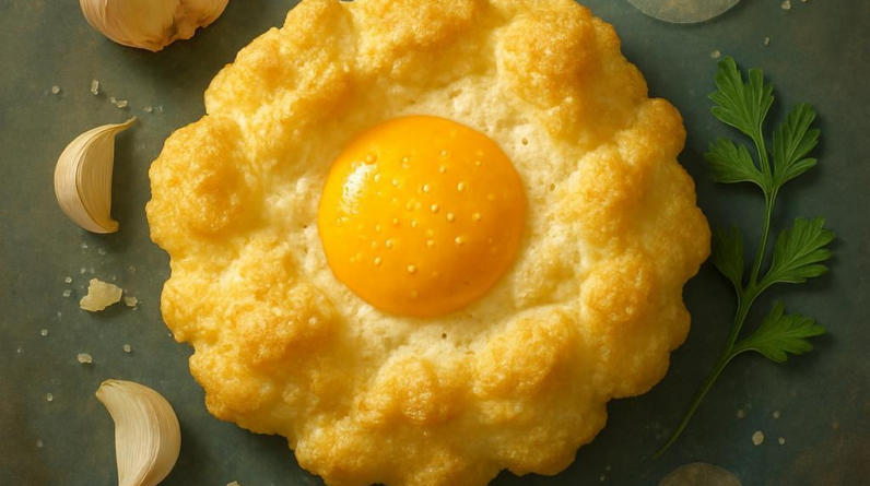 Garlic-Parmesan Cloud Eggs