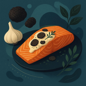 Keto Garlic Truffle Salmon