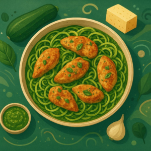 Zoodle Pesto Chicken Bake - 24348 de27bd84 zoodle pesto chicken bake Zoodle Pesto Chicken Bake
