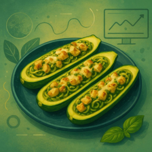 Keto Zoodle Pesto Boats
Zucchini boats stuffed with pesto, chicken, and mozzarella, then baked until bubbly - 24375 b53f943b keto zoodle pesto boatszucchini boats stuffed with pesto chicken and mozzarella then baked until bubbly Keto Zoodle Pesto Boats
Zucchini boats stuffed with pesto, chicken, and mozzarella, then baked until bubbly
