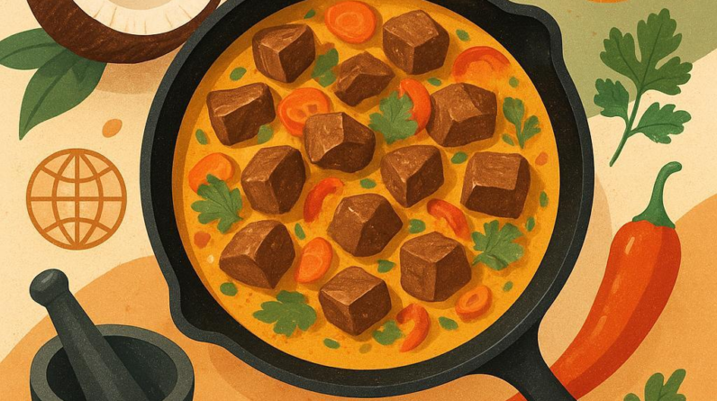 Coconut Curry Beef Skillet