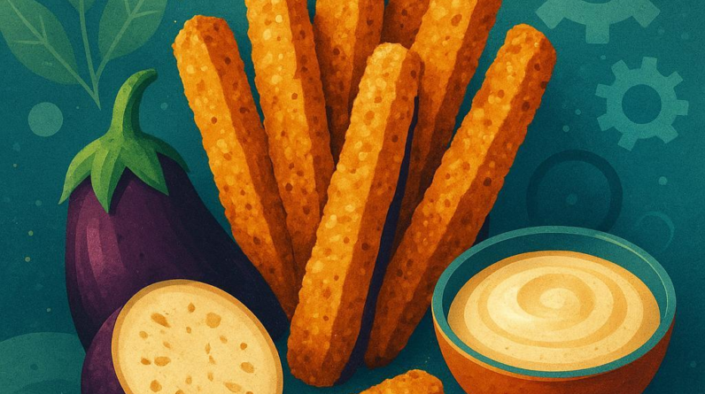 Crispy Keto Eggplant Fries