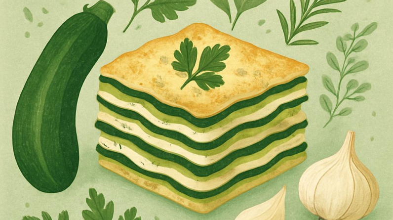 Herb-Garlic Zucchini Lasagna