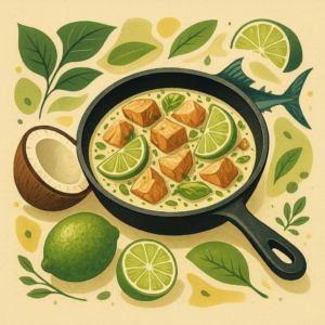Coconut-Lime Tuna Skillet