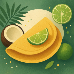 Coconut Lime Keto Crepes