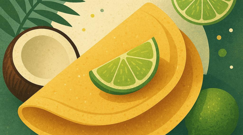 Coconut Lime Keto Crepes