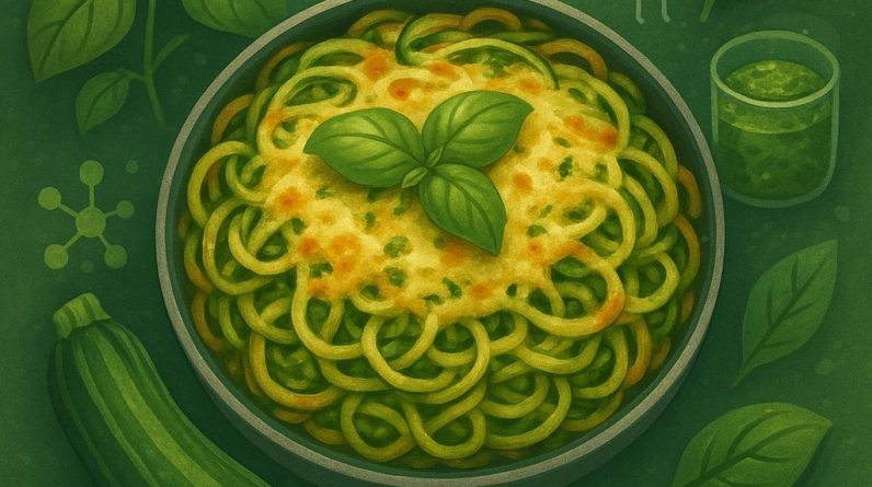 Keto Basil Pesto Zoodles Bake - 24468 b54b19e3 keto basil pesto zoodles bake Keto Basil Pesto Zoodles Bake