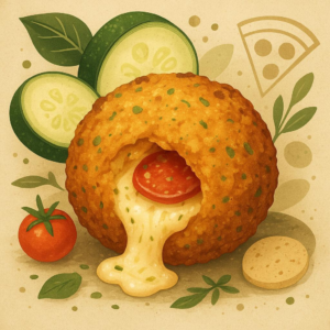Crispy Zucchini Pizza Bombs