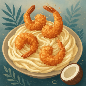 Coconut-Crusted Shrimp Alfredo - 24516 9beedf19 coconut crusted shrimp alfredo Coconut-Crusted Shrimp Alfredo