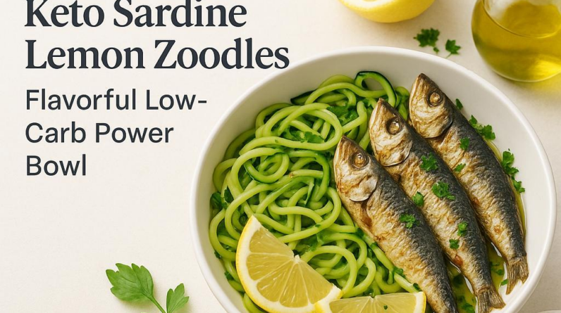 Keto Sardine Lemon Zoodles: Flavorful Low-Carb Power Bowl - 24562 09533940 keto sardine lemon zoodles flavorful low carb power bowl Keto Sardine Lemon Zoodles: Flavorful Low-Carb Power Bowl