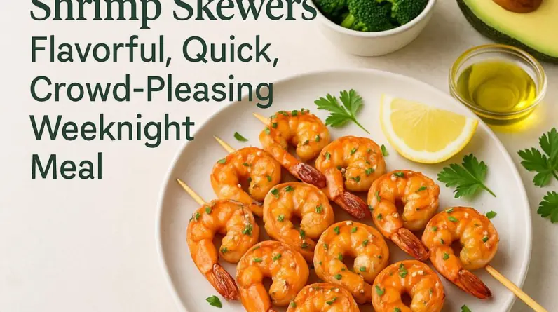 Sesame-Garlic Shrimp Skewers: Flavorful, Quick, Crowd-Pleasing Weeknight Meal