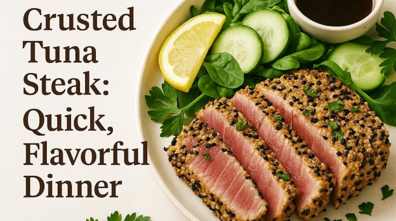 Sesame-Crusted Tuna Steak: Quick, Flavorful Dinner