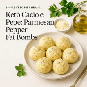 Title: Keto Cacio e Pepe: Parmesan Pepper Fat Bombs