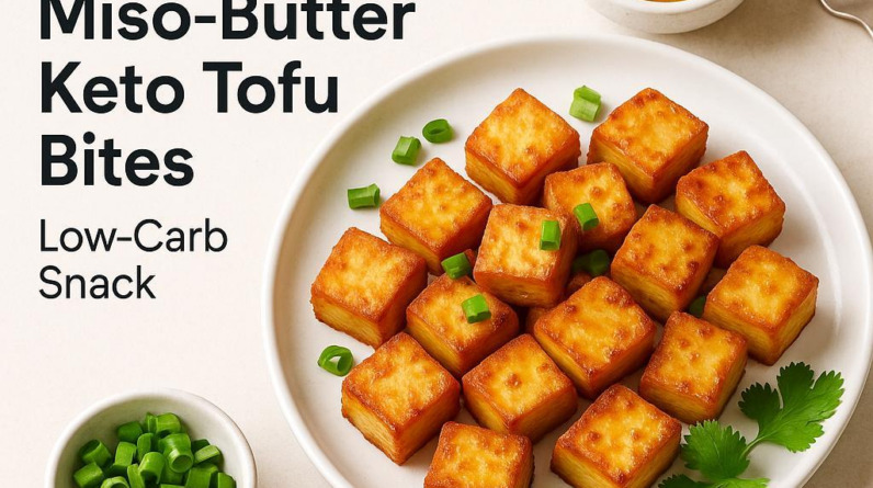 Miso-Butter Keto Tofu Bites: Low-Carb Snack