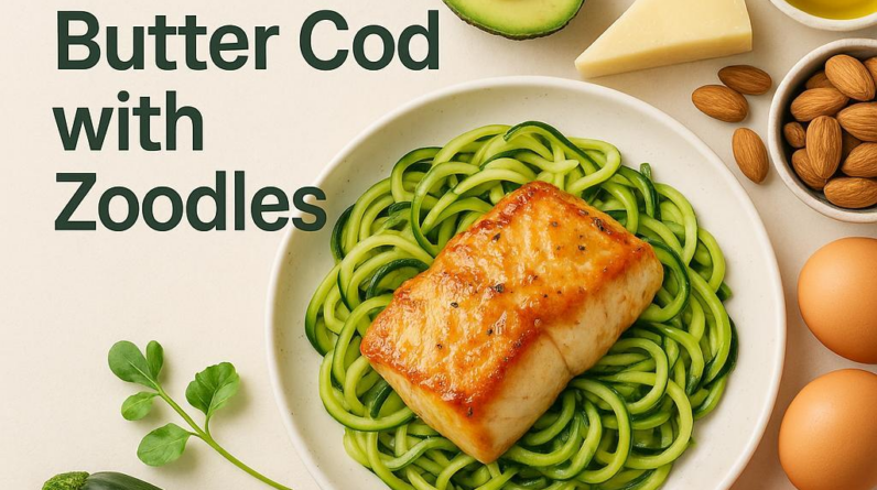 Miso-Butter Cod with Zoodles
