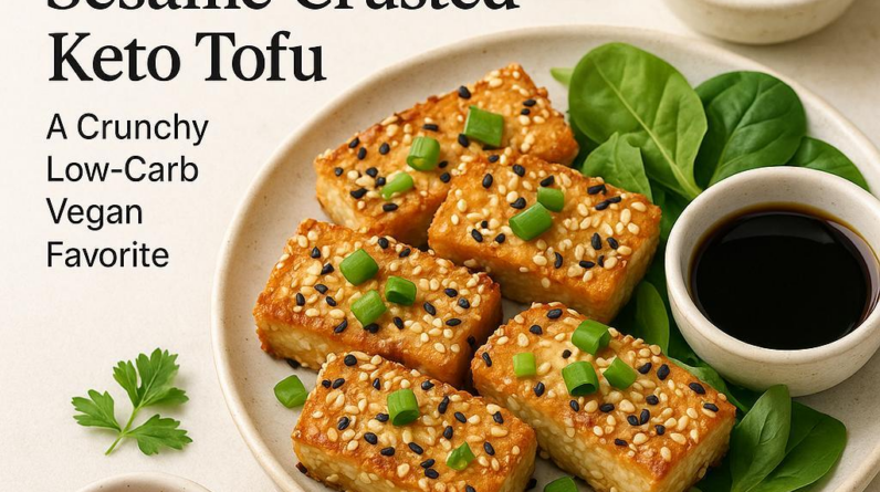 Sesame-Crusted Keto Tofu: A Crunchy Low-Carb Vegan Favorite
