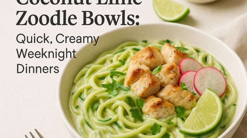 Coconut Lime Zoodle Bowls: Quick, Creamy Weeknight Dinners