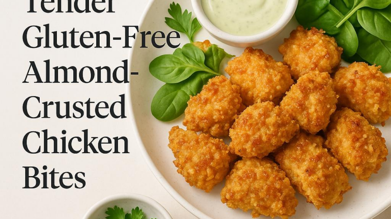 Tender Gluten-Free Almond-Crusted Chicken Bites - 24655 43d8700d tender gluten free almond crusted chicken bites Tender Gluten-Free Almond-Crusted Chicken Bites