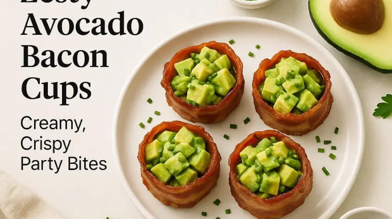 Zesty Avocado Bacon Cups: Creamy, Crispy Party Bites