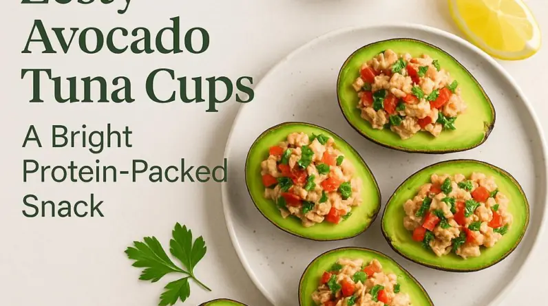Zesty Avocado Tuna Cups: A Bright Protein-Packed Snack