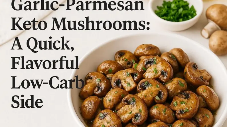 Garlic-Parmesan Keto Mushrooms: A Quick, Flavorful Low-Carb Side