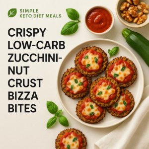 Crispy Low-Carb Zucchini-Nut Crust Pizza Bites