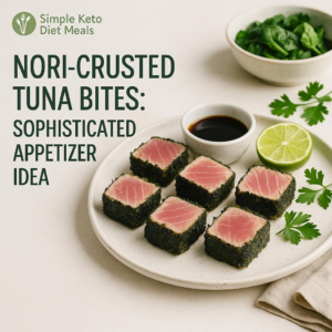 Here are eight-words-or-less title options based on the summary:

– Nori-Crusted Tuna Bites: Crispy Umami Delights
– Umami-Packed Nori-Crusted Tuna Bites
– Crispy Nori-Crusted Tuna Bites with Umami
– Elegant Nori-Crusted Tuna Bites for Parties
– Sushi-Qua