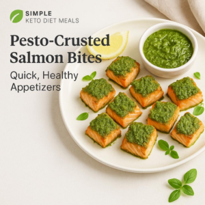 Pesto-Crusted Salmon Bites: Quick, Healthy Appetizers