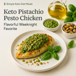Keto Pistachio Pesto Chicken: Flavorful Weeknight Favorite
