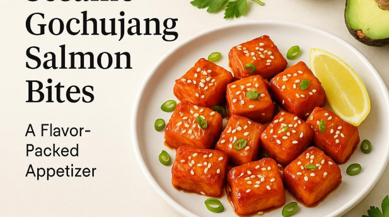 Sesame Gochujang Salmon Bites: A Flavor-Packed Appetizer